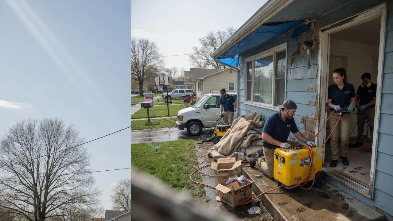 Basement Flood Cleanup in Long Island, KS near me